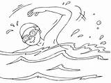 Swim Coloring Page Pages sketch template