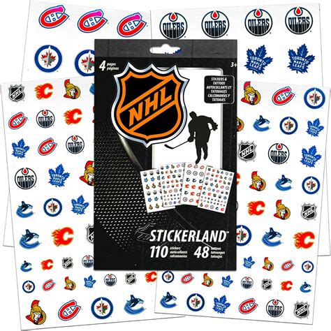 NHL Stickers and Temporary Tattoos Party Supplies Set ~ Bundle Includes ...