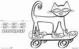 Pete The Cat Coloring Pages Color By Number Skateboard  Free Printable sketch template
