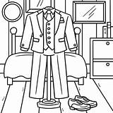 Man In Suit Coloring Page sketch template