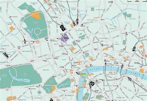 London Map - Detailed City and Metro Maps of London for Download | OrangeSmile.com
