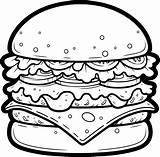 Hamburger Coloring Pages  Free PDF Printables sketch template