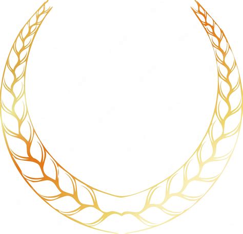 Premium Vector | Gold laurel wreath