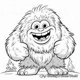 Yeti Coloring Pages  Free & Printable sketch template