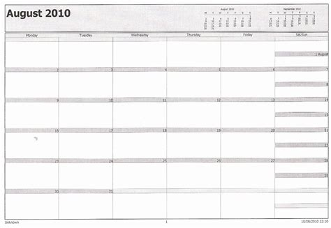 Outlook Blank Calendar Template | Example Calendar Printable