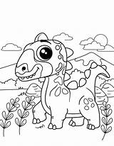 Cute Dinosaur coloring page  Download Print Or Color Online For Free sketch template