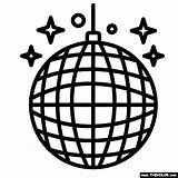 Disco Ball Party Coloring Page  Nation sketch template