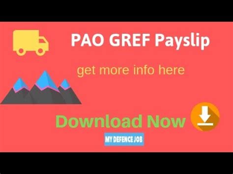 PAO GREF Payslip Online Download | BRO Monthly Pay Slip 2022 - YouTube