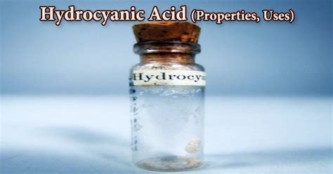 Hydrocyanic Acid (Properties, Uses) - Assignment Point