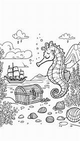 18 Seahorse Coloring Pages  Free PDF Printables KDCcoloring sketch template