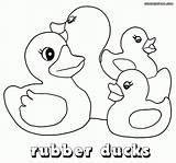 Rubber Ducky Coloring Page Sketch sketch template