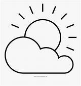 Partly Cloudy Coloring Page  Para Colorear Free sketch template