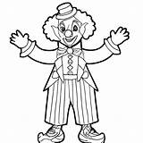 Circus Clown Coloring Pages For Kids · Creative Fabrica sketch template