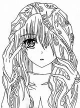 Anime girl Coloring Pages To Download And Print For Free sketch template