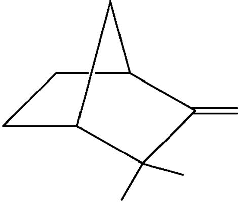 Structural formula of camphene, C 10 H 16 . | Download Scientific Diagram