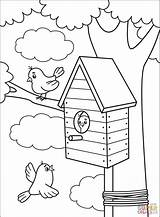 Coloring Pages For Seniors Bird Houses sketch template