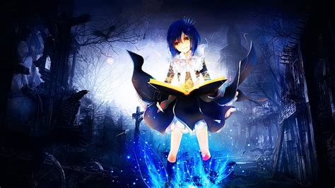 HD wallpaper: anime, girls, mage, magic, shading, soft | Wallpaper Flare