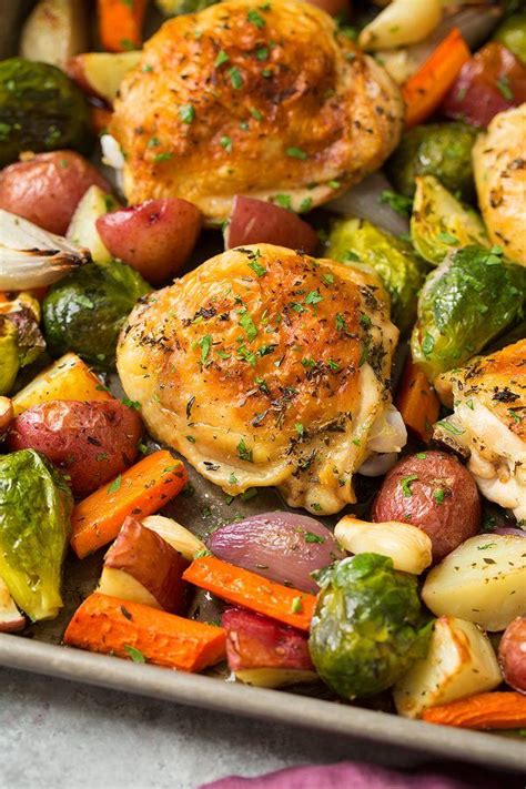 Sheet Pan Roasted Chicken with Root Vegetables | Cooking Classy ...