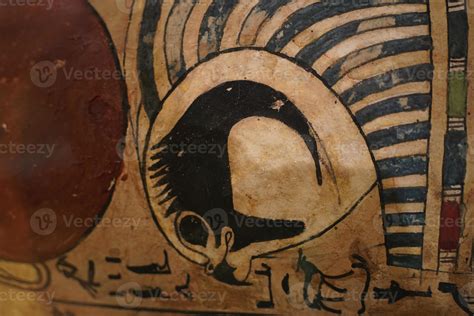 egyptian wooden sarcophagus hieroglyphs detail 18752111 Stock Photo at Vecteezy