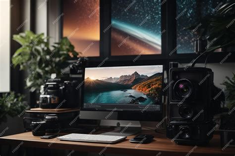 Premium Photo | Generative AI Digital Photography Workstation Modern ...