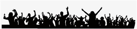 Crowd Vector Party - Party Crowd Silhouette Png - Free Transparent PNG Download - PNGkey