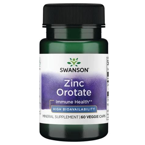 Swanson Ultra Zinc Orotate 10 mg 60 Veg Caps - Swanson Health Products