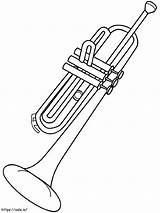 Perfect Trumpet coloring page sketch template