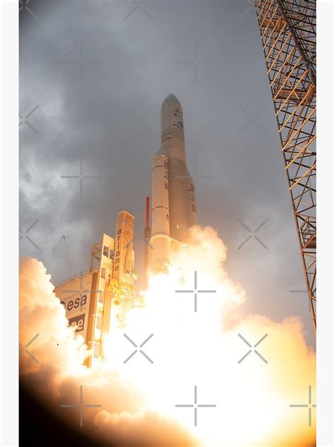 "Launch of James-Webb Space Telescope on Ariane 5 rocket" Photographic ...