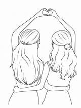 BFF coloring Page sketch template