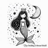 Siren Mermaid Coloring Pages  Free & Printable sketch template