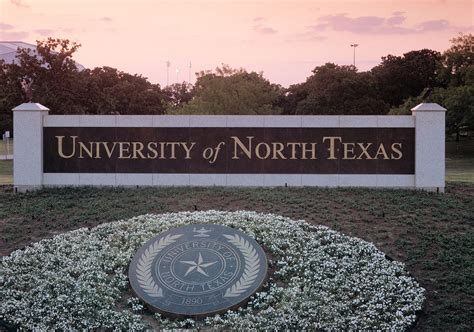 The University of North Texas Sign at the front of campus. | University ...