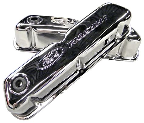 Ford Racing Valve Covers Chrome-Broncograveyard.com