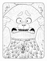 Printable Coloring Turning Red Pages sketch template