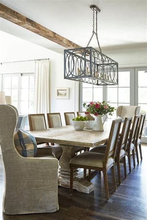 How To Choose A Rustic Rectangular Chandelier | Cottage dining rooms, Farmhouse dining room ...