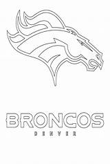 Denver Broncos Logo Coloring Page Free Nfl Pages sketch template