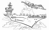 Navy Ship Coloring Page sketch template