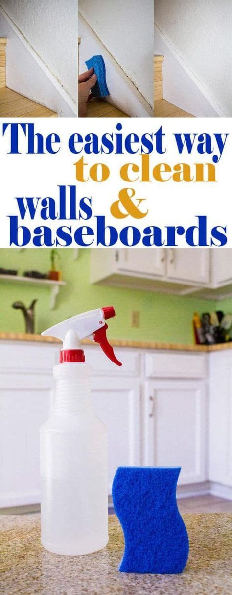 The Easiest Way to Clean Walls and Baseboards | Cleaning walls ...