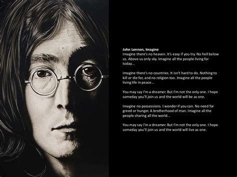 Imagine John Lennon Lyrics - IMAGINE by John Lennon Music Lyrics Wall ...