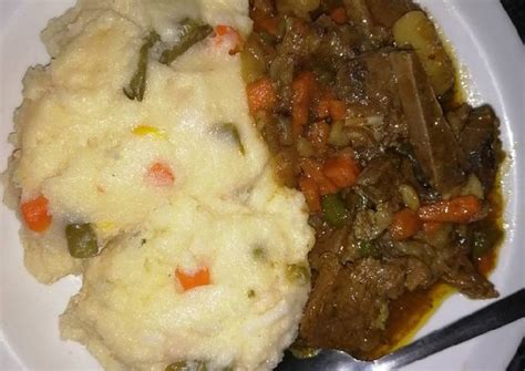 Pap and beef stew Recipe by Zenande Zenny Pali - Cookpad