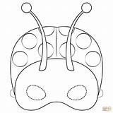 Ladybug Mask coloring Page  Free Printable Coloring Pages sketch template