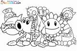 Plants Vs Zombies Sunflower Coloring Pages sketch template