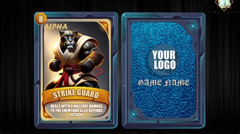 ArtStation - Custom Game card template | Artworks