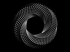 Infinity Circle infinity loop abstract black white dots motion cinema 4d c4d Kreis Logo, Optical ...