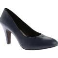 Shop Women's Beacon Shoes Janice Pump Navy Leather - On Sale - Free Shipping Today - Overstock ...