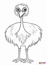 Emu Coloring Pages Printable For Free Download sketch template