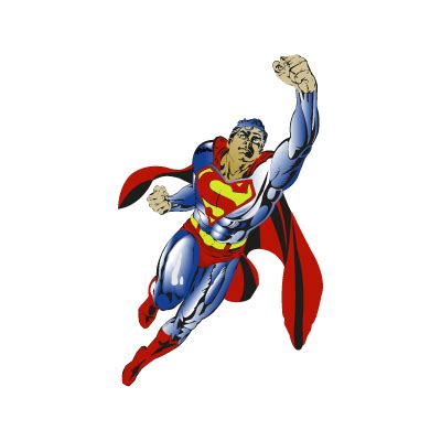 Superman flying vector logo free download