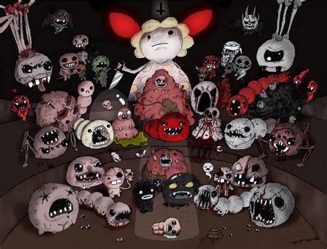 The Binding of Isaac [ALL BOSSES] Colored! by jaego17 on DeviantArt