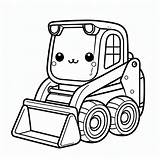 Skid Steer Loader Coloring Pages  ColoringDraftcom sketch template