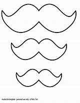 Mustache Moustache Template Printable Sketch Coloring Page sketch template