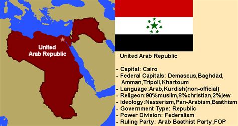 The United Arab Republic, 1976 : r/imaginarymaps